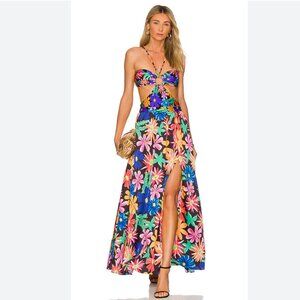 PatBO - Aster Halterneck Beach Dress